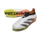 adidas Predator 24 Elite Laceless FG Bianco Nero Arancione