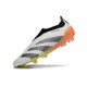 adidas Predator 24 Elite Laceless FG Bianco Nero Arancione