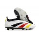 adidas Predator 24 Elite Laceless FG Bianco Nero Rosso Amarillo