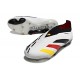 adidas Predator 24 Elite Laceless FG Bianco Nero Rosso Amarillo