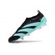 adidas Predator 24 Elite Laceless FG Nero Blu