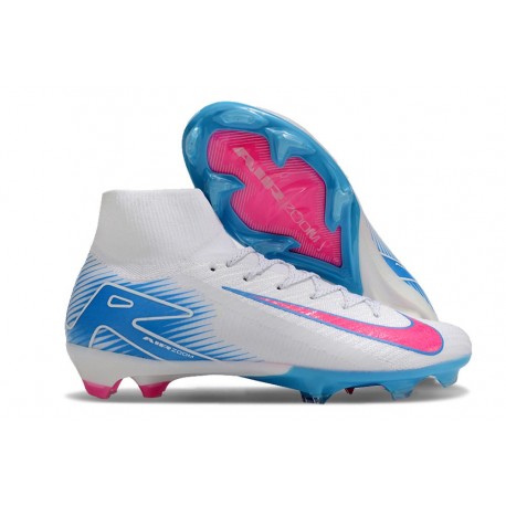 Nike Zoom Mercurial Superfly X Elite FG Bianco Rosa Blu