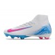 Nike Zoom Mercurial Superfly X Elite FG Bianco Rosa Blu