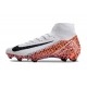 Nike Zoom Mercurial Superfly X Elite FG Bianco Nero Arancio