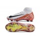 Nike Zoom Mercurial Superfly X Elite FG Bianco Nero Arancio