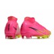 Nike Mercurial Superfly 7 Elite DF FG x Mbappé Rosa Blast Bianco Nero