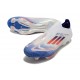 Scarpe da Calcio adidas F50+ LL FG Ftwr Bianco Rosso Solare Blu Lucido