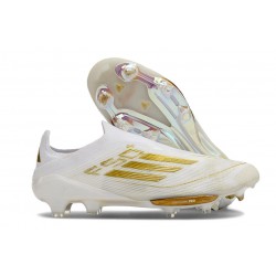 Scarpe da Calcio adidas F50+ LL FG Ftwr Bianco Oro Met Ftwr Bianco