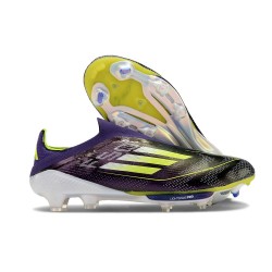 Scarpe da Calcio adidas F50+ LL FG Unity Viola Bianco Limone Lucido