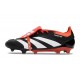 Adidas Predator Foldover Tongue Elite FG Nero Core Bianco Rosso Solare