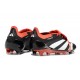 Adidas Predator Foldover Tongue Elite FG Nero Core Bianco Rosso Solare