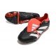 Adidas Predator Foldover Tongue Elite FG Nero Core Bianco Rosso Solare