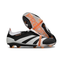 Adidas Predator Foldover Tongue Elite FG Nero Bianco Arancio