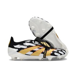 Adidas Predator Foldover Tongue Elite FG Nero Bianco Oro