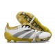 Adidas Predator Foldover Tongue Elite FG Bianco Oro Argento