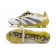 Adidas Predator Foldover Tongue Elite FG Bianco Oro Argento