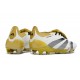 Adidas Predator Foldover Tongue Elite FG Bianco Oro Argento