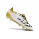 Adidas Predator Foldover Tongue Elite FG Bianco Oro Argento