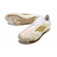 adidas F50 Elite Senza Lacci FG Nuovo Ftwr Bianco Oro Met Ftwr Bianco