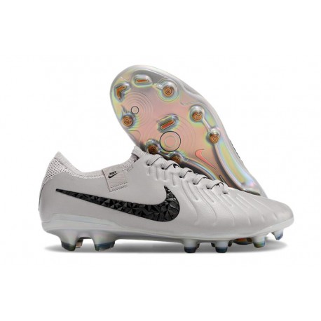 Nike Tiempo Legend X Elite FG Scarpe Calcio Grigio Atmosfera Nero