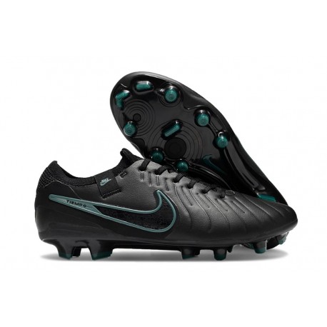 Nike Tiempo Legend X Elite FG Scarpe Calcio Nero Deep Jungle