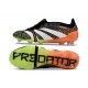 Adidas Predator Foldover Tongue Elite FG Nero Bianco Arancio Verde