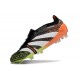 Adidas Predator Foldover Tongue Elite FG Nero Bianco Arancio Verde