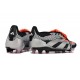 Adidas Predator Foldover Tongue Elite FG Nero Argento Rosso