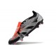 Adidas Predator Foldover Tongue Elite FG Nero Argento Rosso