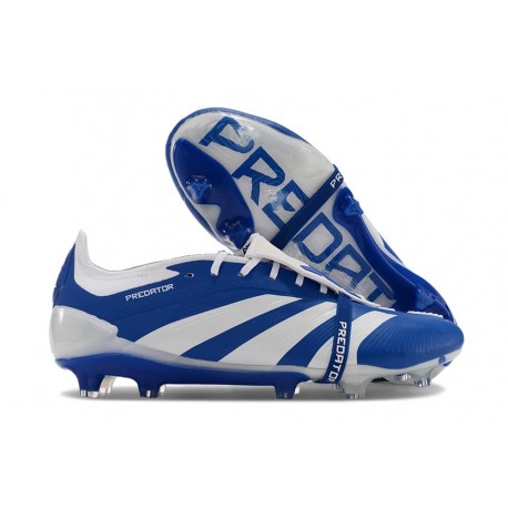 Adidas Predator Foldover Tongue Elite FG Blu Bianco