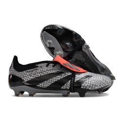 Adidas Predator Foldover Tongue Elite FG Nero Grigio Rosso