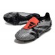 Adidas Predator Foldover Tongue Elite FG Nero Grigio Rosso