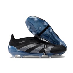 Adidas Predator Foldover Tongue Elite FG Nero Blu