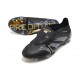 Adidas Predator Foldover Tongue Elite FG Nero Core Carbone Oro Met