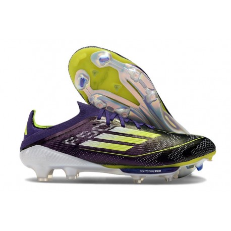 adidas F50+ Elite FG Scarpa Unity Viola Bianco Limone Lucido