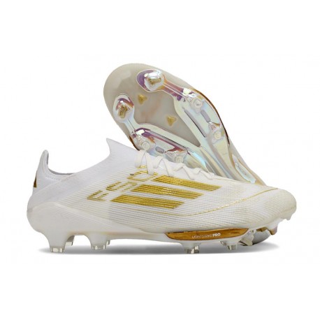 adidas F50+ Elite FG Scarpa Ftwr Bianco Oro Met Ftwr Bianco