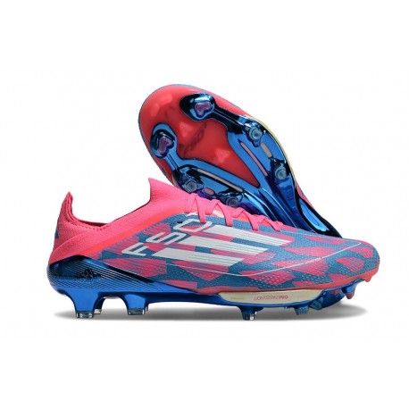 adidas F50+ Elite FG Scarpa Solar Blu Ftwr Bianco Solar Rosa