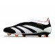 adidas Predator 24 Elite Laceless FG Nero Bianco Arancione