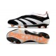 adidas Predator 24 Elite Laceless FG Nero Bianco Arancione