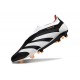 adidas Predator 24 Elite Laceless FG Nero Bianco Arancione