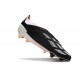 adidas Predator 24 Elite Laceless FG Nero Bianco Arancione