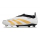 adidas Predator 24 Elite Laceless FG Bianco Oro