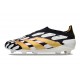 adidas Predator 24 Elite Laceless FG Nero Bianco Oro