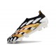 adidas Predator 24 Elite Laceless FG Nero Bianco Oro