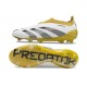 adidas Predator 24 Elite Laceless FG Bianco Oro Nero