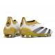 adidas Predator 24 Elite Laceless FG Bianco Oro Nero