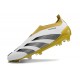 adidas Predator 24 Elite Laceless FG Bianco Oro Nero