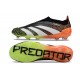 adidas Predator 24 Elite Laceless FG Nero Bianco Arancione Verde