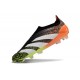 adidas Predator 24 Elite Laceless FG Nero Bianco Arancione Verde