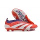 adidas Predator 24 Elite Laceless FG Rosso Bianco